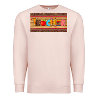 Pale Pink teacher pen apple license plate template Premium Sweatshirt - Artiststas