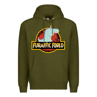 Army Green Furaffic Forld Premium Hoodie - minhPixels