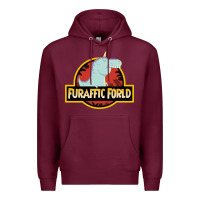 Burgundy Furaffic Forld Premium Hoodie - minhPixels