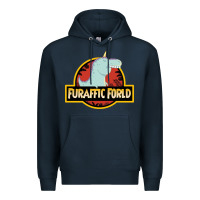 Navy Furaffic Forld Premium Hoodie - minhPixels