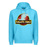 Ocean Blue Furaffic Forld Premium Hoodie - minhPixels