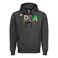 Charcoal Heather adon Zipper Hoodie - CowhideDigitalArt