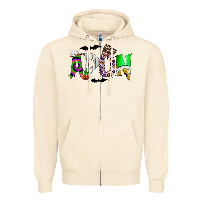 Adon Zipper Hoodie by CowhideDigitalArt | Teevron