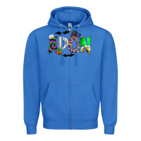 True Royal adon Zipper Hoodie - CowhideDigitalArt