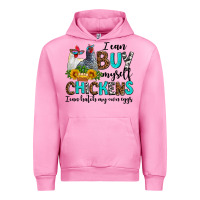 Fuchsia Pink i can buy myself chickens i can hatch my own eggs Urban Hoodie - AdoDesignShop