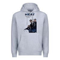 Heather Grey heat movie heat movie heat movie heat movie heat movie heat movie heat Premium Hoodie - minhPixels