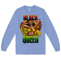 Black Queen Afro Long Sleeve Tee | Teevron