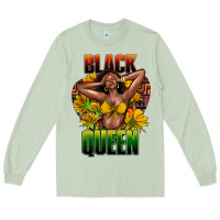 Matcha Black queen afro Long Sleeve Tee - HowdyJamesFarm