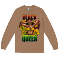Toasted Coconut Black queen afro Long Sleeve Tee - HowdyJamesFarm