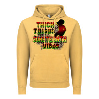 Vintage Mustard thick thighs juneteenth vibes cowgirl Vintage Hoodie - CowGirlArtShop