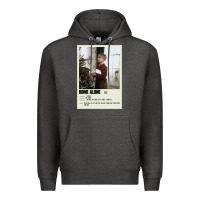 Charcoal Heather Home Alone Alternative Poster Art Movie Large (1) Classic . Premium Hoodie - minhPixels