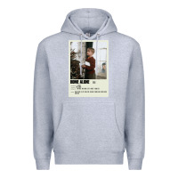 Heather Grey Home Alone Alternative Poster Art Movie Large (1) Classic . Premium Hoodie - minhPixels