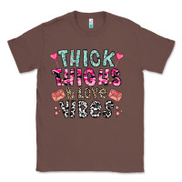 Chestnut Thick Thighs And Love Vibes Classic Tee - CowhideDigitalArt