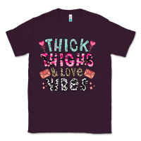 Plum Thick Thighs And Love Vibes Classic Tee - CowhideDigitalArt