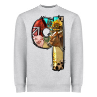 Farm Life Alphabet Lowercase Letters Q Heavyweight Sweatshirt | Teevron