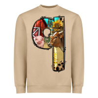 Mushroom Farm Life Alphabet Lowercase Letters Q Heavyweight Sweatshirt - BundleAndBundleShop