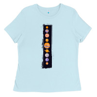 Baby Blue Planets Colour Ladies Tee - Bettercallsaul