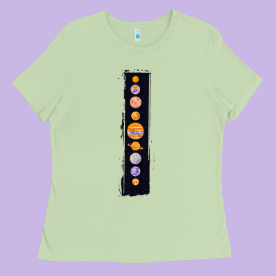 Planets Colour Ladies Tee Designed By Bettercallsaul