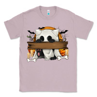 Lilac Personalized Halloween Ghost Cat Classic Tee - texasbilliewilder