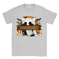 Moon Dust Personalized Halloween Ghost Cat Classic Tee - texasbilliewilder