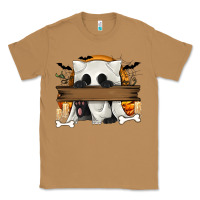 Toasted Coconut Personalized Halloween Ghost Cat Classic Tee - texasbilliewilder
