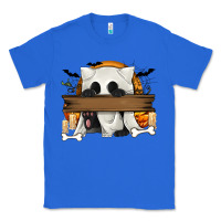True Royal Personalized Halloween Ghost Cat Classic Tee - texasbilliewilder