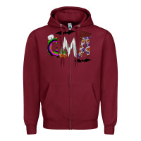 Burgundy cma Zipper Hoodie - CowhideDigitalArt