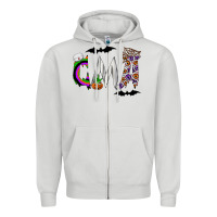 Dove Grey cma Zipper Hoodie - CowhideDigitalArt