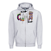 Heather Grey cma Zipper Hoodie - CowhideDigitalArt