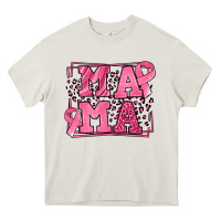 Cream Breast Cancer Awareness mama Heavy Core Tee - LillyAllenDesigns