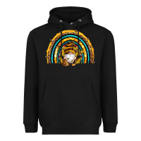 Black western bee gnomes sunflowers beehive honeycomb leopard turquoise sera Heavyweight Hoodie - Artiststas