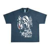 Midnight Navy Scream Favorite Scary Movie Urban Heavy Tee - minhPixels