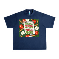 Navy because teachers can't live on apples alone tumble Urban Heavy Tee - TumblerDesignByShophia