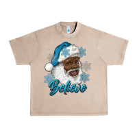 French Oak winter christmas african american santa believe Urban Heavy Tee - RanaPortraitStore