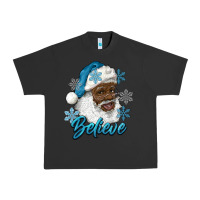 Pigment Black winter christmas african american santa believe Urban Heavy Tee - RanaPortraitStore