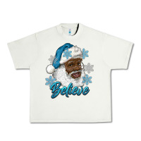 Pistachio winter christmas african american santa believe Urban Heavy Tee - RanaPortraitStore