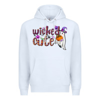 White wicked cute Premium Hoodie - BundleAndBundleShop