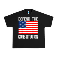 Black Defend the Constitution US Political Protest Tee Urban Heavy Tee - minhPixels