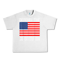 Lunar Rock Defend the Constitution US Political Protest Tee Urban Heavy Tee - minhPixels