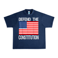 Navy Defend the Constitution US Political Protest Tee Urban Heavy Tee - minhPixels