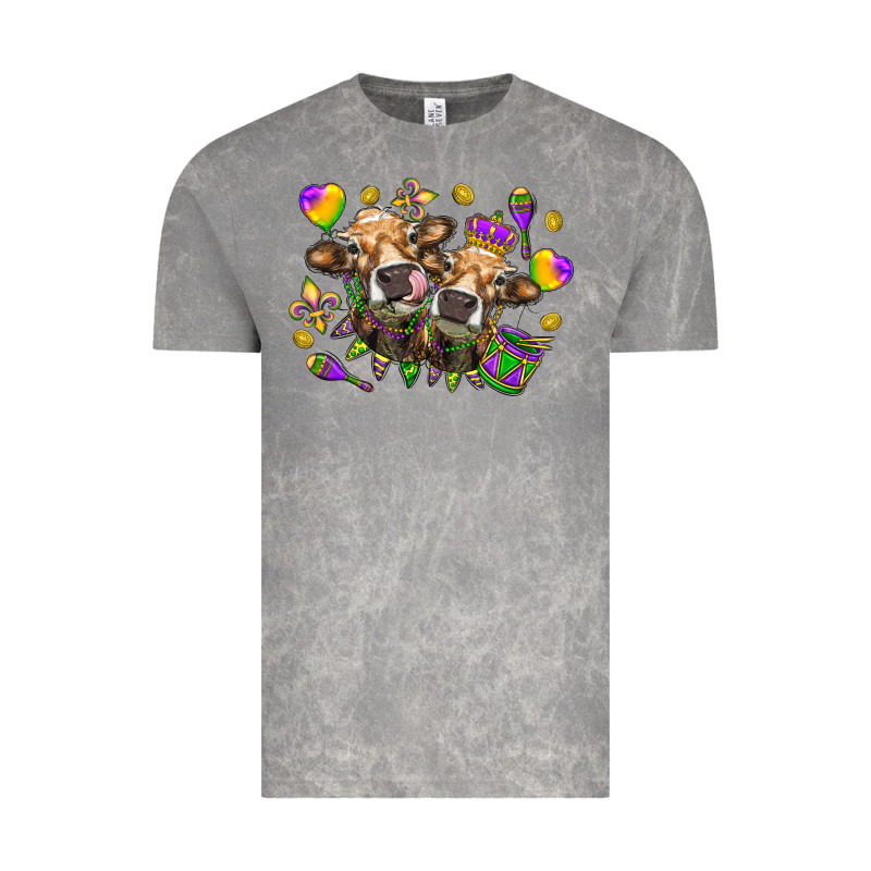Mardi Gras Heifers Vintage Tee by HowdyJamesFarm | Teevron