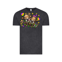 Vintage Black Mardi Gras Heifers Vintage Tee - HowdyJamesFarm