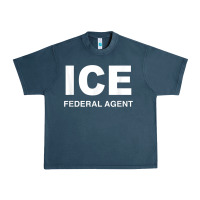 Midnight Navy ICE Federal Agent Halloween Costume Police Immigration Shirt Urban Heavy Tee - minhPixels