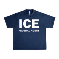 Navy ICE Federal Agent Halloween Costume Police Immigration Shirt Urban Heavy Tee - minhPixels
