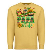 Antique Gold papa cito with sunflowers and sombrero Premium Sweatshirt - Artiststas