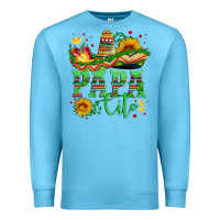 Ocean Blue papa cito with sunflowers and sombrero Premium Sweatshirt - Artiststas