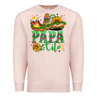 Pale Pink papa cito with sunflowers and sombrero Premium Sweatshirt - Artiststas