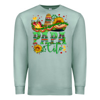 Seafoam papa cito with sunflowers and sombrero Premium Sweatshirt - Artiststas