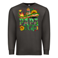 Smoke papa cito with sunflowers and sombrero Premium Sweatshirt - Artiststas