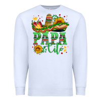 White papa cito with sunflowers and sombrero Premium Sweatshirt - Artiststas
